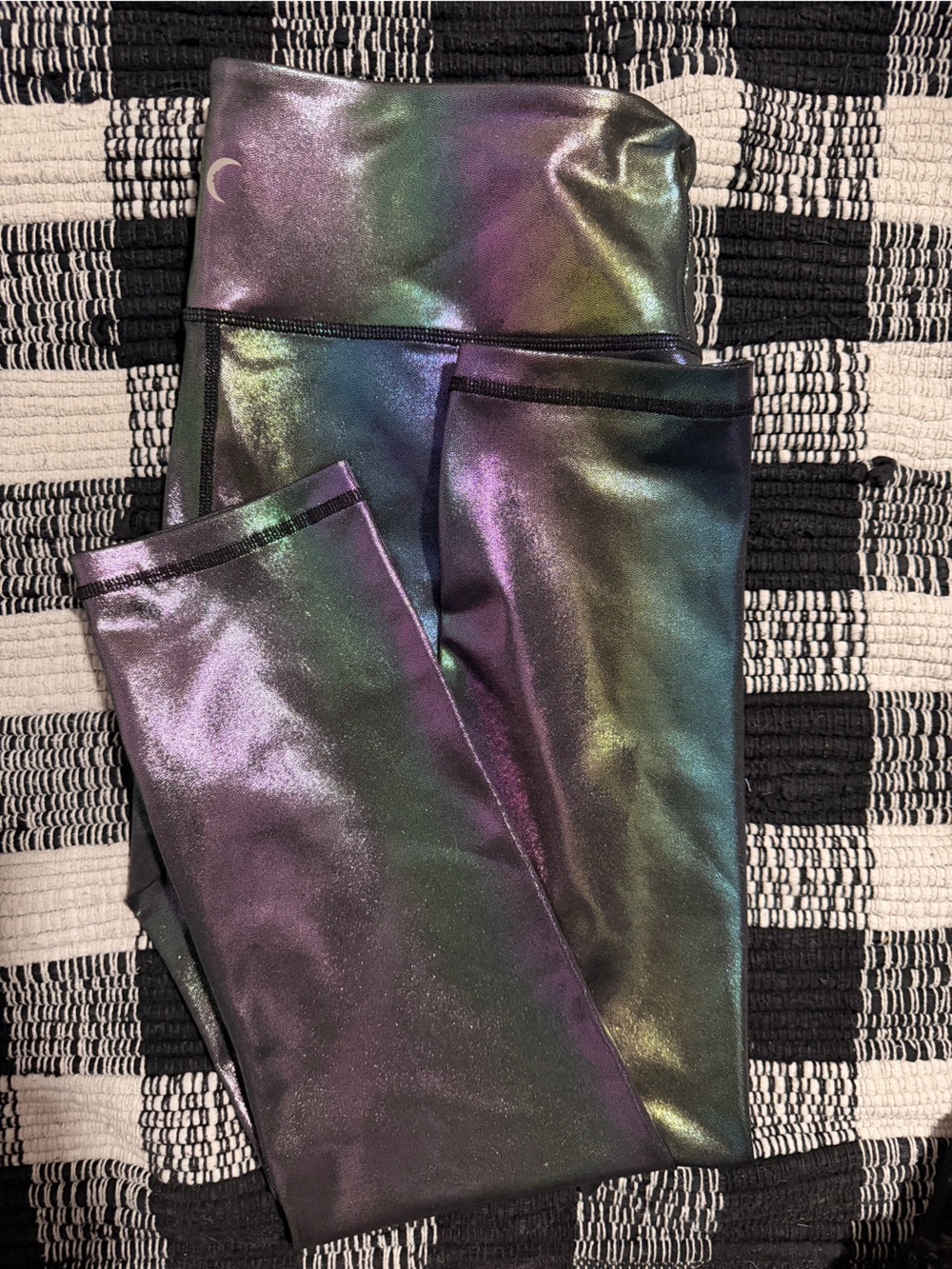 Iridescent Multicolor High-Waist Leggings